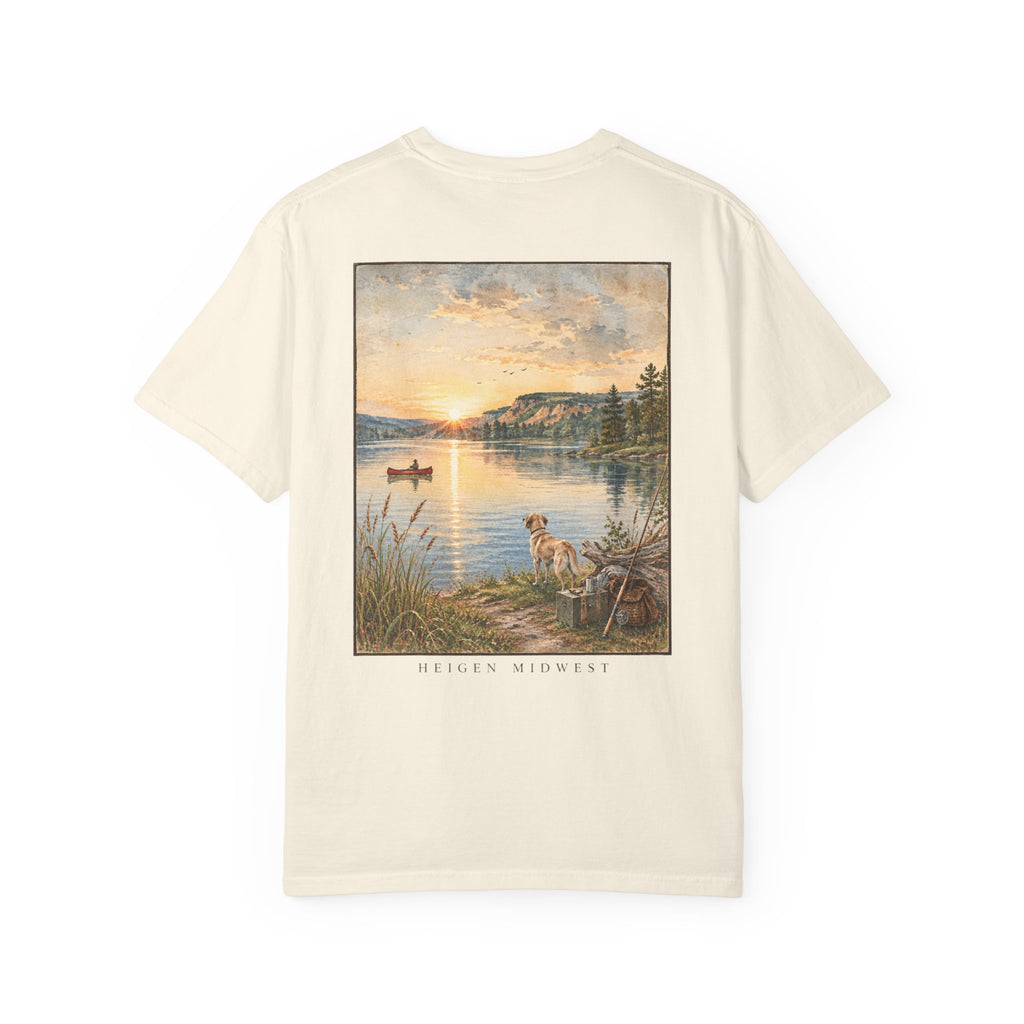 Dog At The Lake - T-Shirt