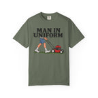 Man In Uniform Mowing - T-Shirt