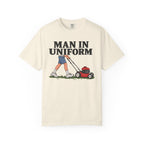 Man In Uniform Mowing - T-Shirt