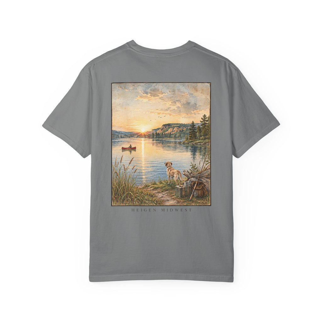 Dog At The Lake - T-Shirt