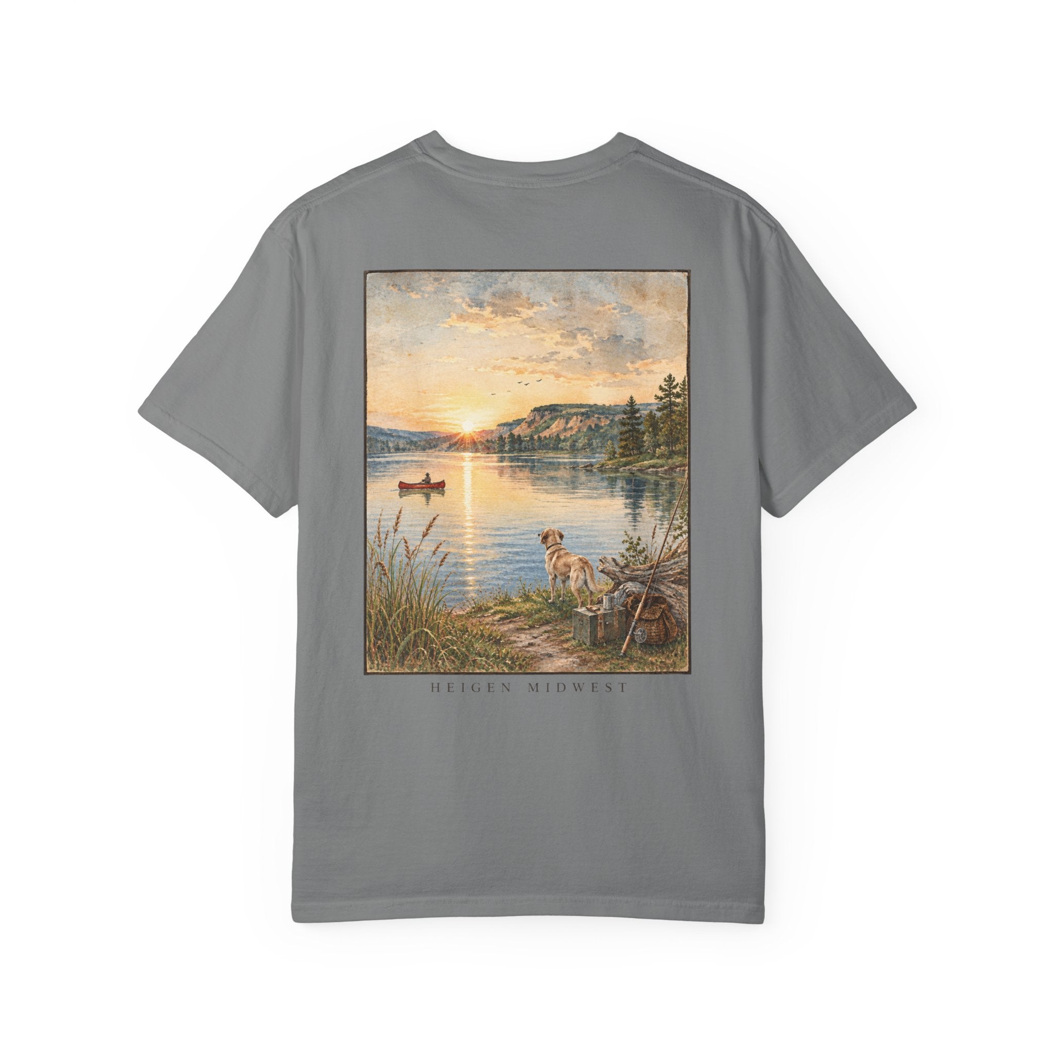 Dog At The Lake - T-Shirt