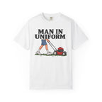 Man In Uniform Mowing - T-Shirt