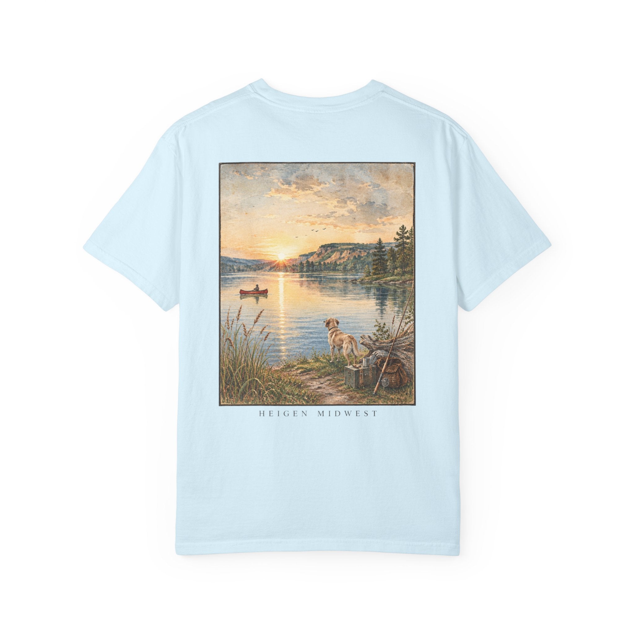 Dog At The Lake - T-Shirt