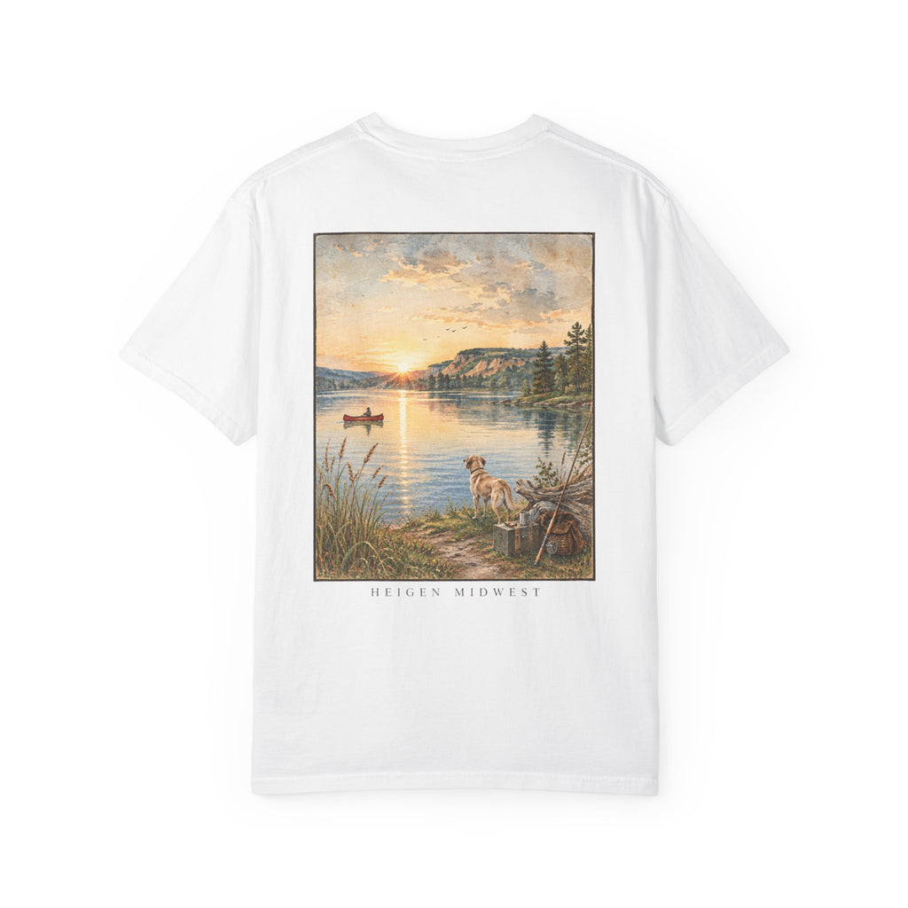 Dog At The Lake - T-Shirt